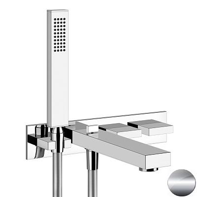 Смеситель Gessi Rettangolo T 20323-706 чёрный металл фото 1