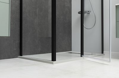 Душевой уголок Allen Brau Priority 90x90 3.31003.BBA + 3.31018.BBA черный браш фото 11