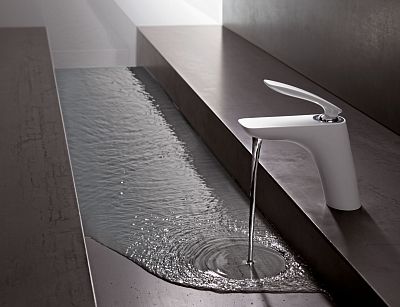 520269175 смеситель BALANCE умывальник (бел/хром) фото 6