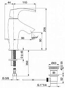 Смеситель для раковины Jacob Delafon Symbol E72680-CP