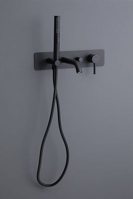 Смеситель для ванны с душем Allen Brau Priority 5.31006-31 (с внутренней частью) черный матовый фото 11
