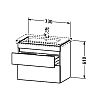 Тумба подвесная Duravit DuraStyle DS648105151 сосна коричневая фото 2