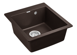 Мойка кварцевая ZEMAR, PM104651-CO, кофе, 460х510 мм, Paulmark