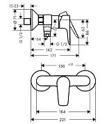 Смеситель для душа Hansgrohe Talis E 71760340
