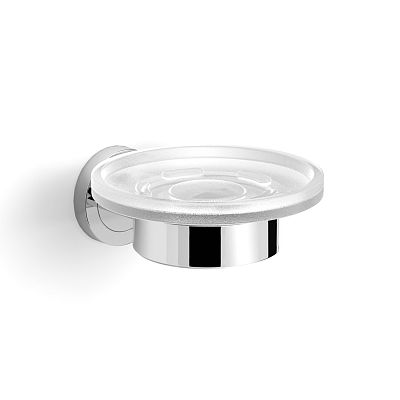 Мыльница стекло к стене круглая (11015A) фото 1