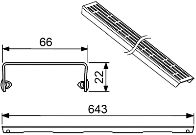 Решетка TECE TECEdrainline Basic 601211 фото 4