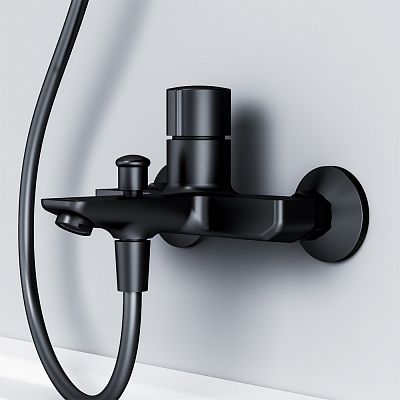 F85A10522 X-Joy TouchReel смеситель д/ванны/душа нажимной, чёрный фото 2