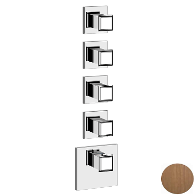 Смеситель Gessi Eleganza Wellness 46228-713 античная латунь фото 1
