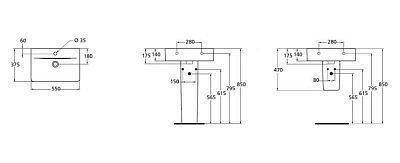 Раковина Ideal Standard Connect Cube e788601 фото 3