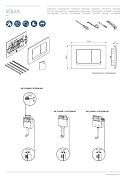 Механическая панель двойного смыва R0108AA SOLEA M1 для встраиваемых инсталляций Ideal Standard R020467 PROSYS FRAME 120 M