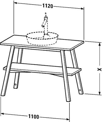 Напольная тумба Duravit Cape Cod CC953208181 белый бук фото 3