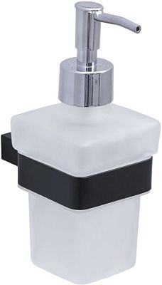 Дозатор для жидкого мыла Allen Brau Infinity 6.21006-31 белый/черный матовый фото 1