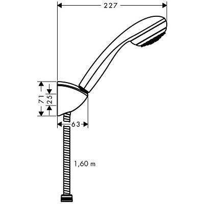 Душевая лейка Hansgrohe Crometta 27577000 фото 2