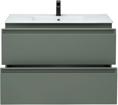 Тумба под раковину Allen Brau Eclipse 100 1.E1003.CGM олива матовый фото 5