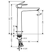 Смеситель для раковины Hansgrohe Talis E 71716140