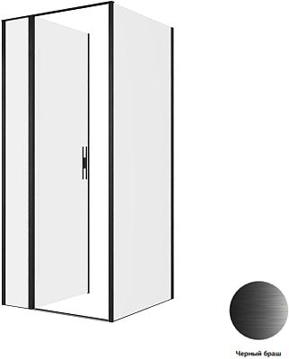 Душевой уголок Allen Brau Priority 90x90 3.31027.BBA + 3.31045.BBA черный браш фото 5