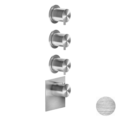 Смеситель Gessi Gessi316 Wellness 54506-707 шлифованный черный металл фото 1