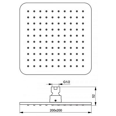 Верхний душ Ideal Standard Ideal Rain Cube b0024aa фото 3