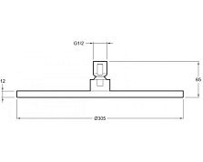 Верхний душ Jacob Delafon Katalyst E13690-CP