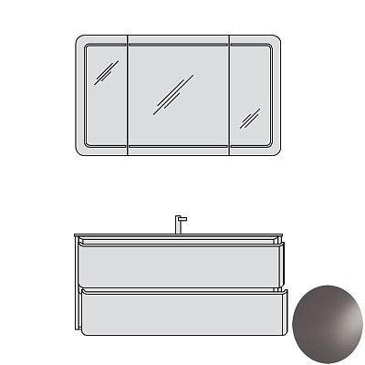Тумба под умывальник Pelipal Evo EO-WTUSL 01 8752/471 фото 2