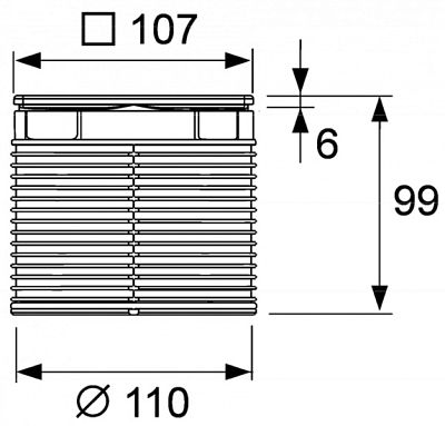 Решетка декоративная TECE TECEdrainline S Quadratum 3660007 фото 3