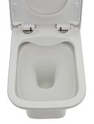 AQM1004 Унитаз напольный Rimless с сиденьем SoftClose, горизонтальный выпуск. 615x350x410мм