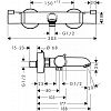 Смеситель Hansgrohe Ecostat Comfort 13114000 фото 2