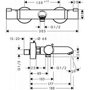 Смеситель Hansgrohe Ecostat Comfort 13114000