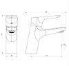 770210200 Origin Bit, смеситель для умывальника, белый фото 2