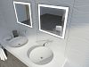 Зеркало с подсветкой в ванную Dream 100х65 см фото 1