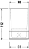 Держатель стакана Duravit Karree 0099511000 хром фото 5