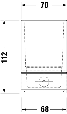 Держатель стакана Duravit Karree 0099511000 хром фото 6