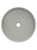 AQM5012 Раковина накладная круглая, цвет светло-серый матовый. 355x355x120 фото 3