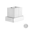 Стакан двойной Gessi Rettangolo Shower 20810-707 шлифованный черный металл фото 1
