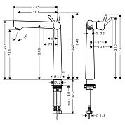 Смеситель для раковины Hansgrohe Talis S 72115000