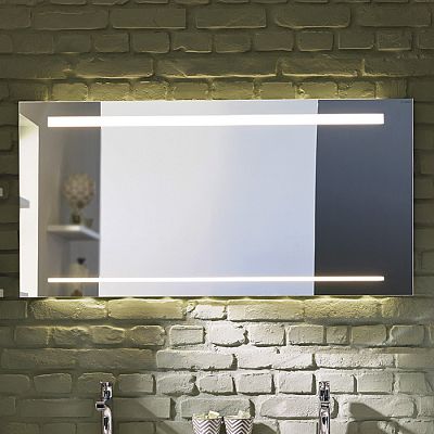Зеркало с подсветкой 1100х640х25 мм , сенсорный выкл.,корпус алюмин оптика фото 1