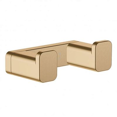 Двойной крючок HANSGROHE AddStoris 41755140 Шлифованная бронза фото 1