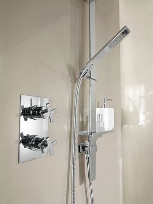 Лейка для душа Bossini Flat моноструя B00270 Хром фото 5