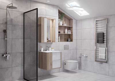 Тумба под раковину Aquaton Бостон 75 дуб эврика (1A240101BN010) фото 5