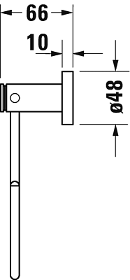Кольцо для полотенца Duravit D-Code 0099211000 хром фото 4