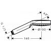 Душевая лейка Hansgrohe Crometta 1jet 26331400 фото 2
