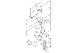 F50A02400 Inspire V2.0, TouchReel электронный см-ль, излив 125 мм, хром