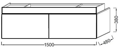 Тумба под раковину Jacob Delafon Terrace EB1189-G1C фото 2