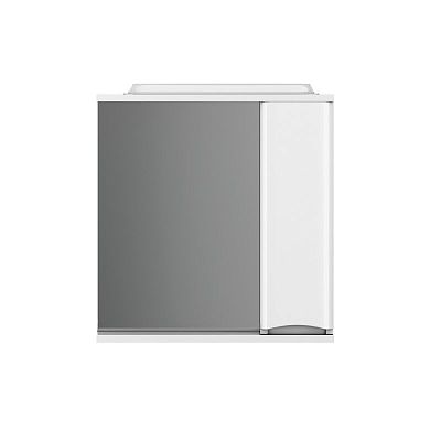 M80MPR0801WG Like, зеркало, частично-зеркальный шкаф, 80 см, с подсветкой, правый, белый, глянец, шт фото 1