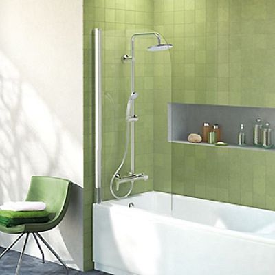 B1097AA душевая система IDEALRAIN ECO SL верхний душ, ручной душ, смеситель с изливом (хром) фото 2