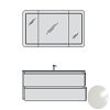 Тумба под умывальник Pelipal Evo EO-WTUSL 01 8750/470 фото 2