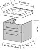 Тумба под умывальник Dreja Q MAX FC 60285 фото 2