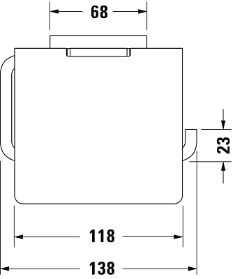 Держатель туалетной бумаги Duravit Karree 0099551000 хром фото 5