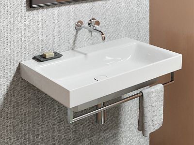 Полотенцедержатель GSI NUBES PANB100 1000 мм, цвет Хром фото 4