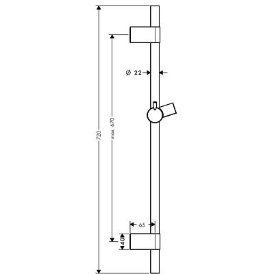 Душевой гарнитур Hansgrohe Unica'S Puro Reno 28663000 фото 2